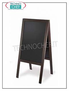 Lavagne Lavagna a Cavalletto, 2 FACCE, con cornice in legno wenge', Cm.60x125h