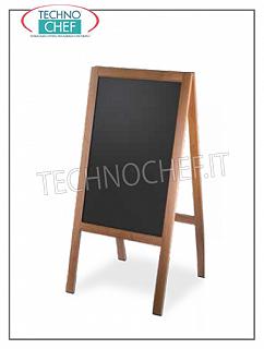Lavagne LAVAGNA A CAVALLETTO MONOFACCIA NOCE CM.60X125 H