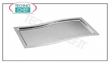Vassoi di portata inox VASSOIO DI PORTATA IN ACCIAIO  INOX GASTRO-NORM 1/1 CM. 53X32,5
