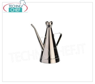 ABERT - Oliera Inox con beccuccio, lt.0,5, Mod.114118 Oliera in acciaio inox con beccuccio da lt.0,5