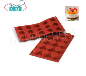 Stampo Silicone ''Petits-Fours'', Ø40 h 20 mm Stampo cottura ''Petits-Fours'' in silicone flessibile e antiaderente, diametro 40 mm, h 20 mm
