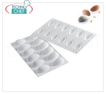 Stampo Silicone ''Quenelle'', dim.mm.63x29, h 28 mm