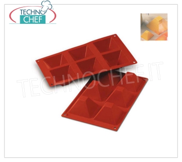 Stampo Silicone ''Piramidi'', dim.mm.71x71, h 40