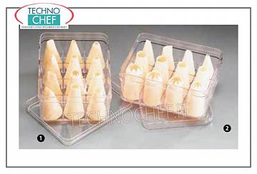 Bocchette per sacchetto decoratore Scatola con 12 bocchette assortite in plastica