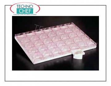 Stampi in plastica per pasticceria TEGLIA PER MONOPORZIONE CUORE ED ESTRATTORE , GR.20