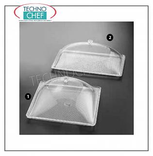 Cupola-Campana in Plexiglass trasparente con  Vassoio Cupola-Campana in Plexiglass  con  Vassoio, dim. cm 33x33x19h
