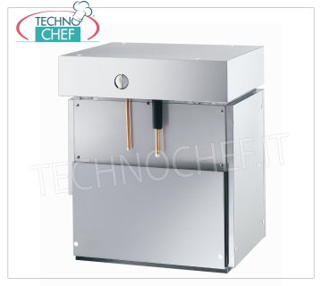 Produttori / macchine ghiaccio in scaglie  resa 900 Kg/24 ore,  senza deposito Fabbricatore di ghiaccio a scaglie, senza deposito, esterno inox, raffreddamento acqua, resa 900 Kg/24 ore, V 400/3, Kw 5,0, peso Kg 138, dimensioni mm 604x700x880h.