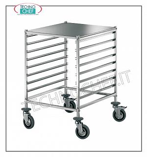 Carrelli per  8 Teglie o bacinelle Gastronorm 2/1  o  16  Teglie GN 1/1