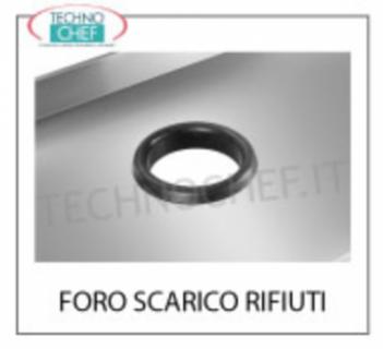 Foro per scarico rifiuti Foro per scarico rifiuti diametro 200mm con guarnizione di battuta in gomma