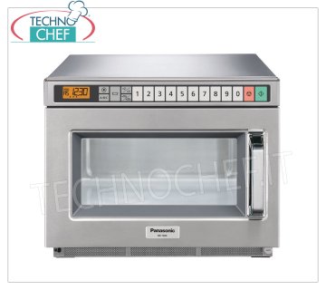 PANASONIC - Forno microonde Professionale, mod. NE1653, Camera per Teglie GN 1/2, Potenza 1600 W, COMANDI DIGITALI Forno microonde Professionale PANASONIC, COMANDI DIGITALI con 30 programmi, camera da mm 330x310x175h, adatta per teglie GN 1/2, potenza resa W 1600, 2 magnetron da 800 W, V.230/1, Kw.2,59, peso 30 Kg, dim.mm.422x508x337h