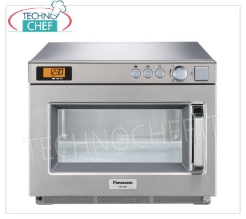 PANASONIC - Forno microonde Professionale, mod. NE1843, Camera per Teglie GN 1/2, Potenza 1800 W,  COMANDI MANUALI Forno microonde Professionale PANASONIC, con COMANDI MANUALI, camera da mm 330x310x175h, adatta per tegile GN 1/2, potenza resa W 1800, 2 magnetron da 900 W, V.230/1, Kw.2,83, peso 30 Kg, dim.mm.422x508x337h