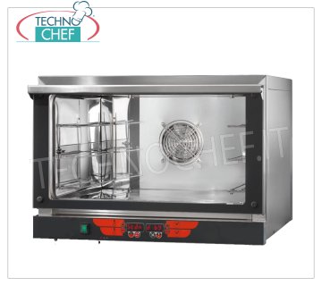 TECNODOM - Forno Convezione Elettrico Digitale Potenziato, 3 Teglie GN 1/1 o mm 600x400, Comandi Digitali FORNO CONVEZIONE ELETTRICO POTENZIATO, capacità 3 TEGLIE Gastro-Norm 1/1 o mm 600x400 (escluse), COMANDI DIGITALI, V.230/1, Kw.3,66, Peso 43 Kg, dim.mm.775x790x560h