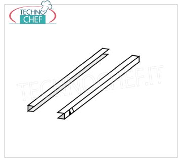 Coppia guide inox per griglie