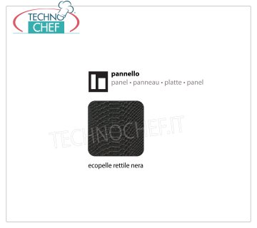 Pannello Ecopelle Rettile Nera Pannello interno in Ecopelle rettile nera, dimensioni mm 540x540x1,2h