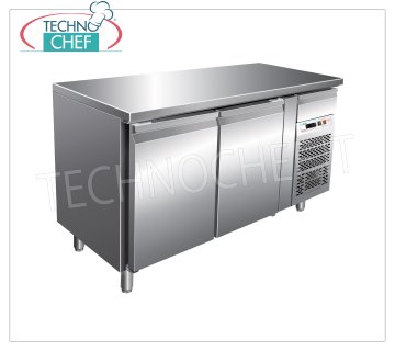 Forcar - Tavolo Refrigerato 2 Porte, Temp.+2°/+8°C, lt.390, Ventilato, Classe B, mod.G-PA2100TN