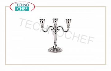 Portaceri da tavolo Candelabro 3 Luci H Cm 22,5