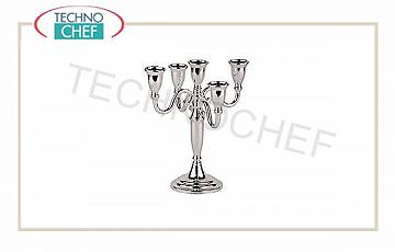 Portaceri da tavolo Candelabro 5 Luci H Cm 24