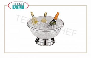 Secchielli Portabottiglie per vini, spumanti e champagne Coppa Punch Cm 44 Buffet Inox - Pc