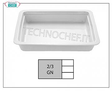 Teglie Gastronorm 2/3 in porcellana, dim. mm. 353x325