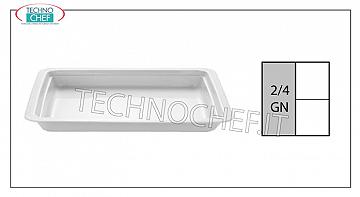 Teglie Gastronorm 2/4 in porcellana, dim. mm. 162x530