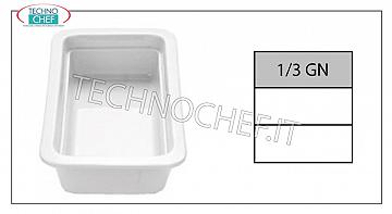 Teglia Gastronorm 1/3 in porcellana, dim. mm. 325x175
