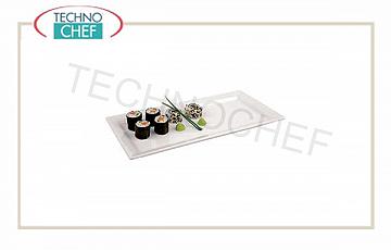 Antipasti e Aperitivi Vassoio Sushi Cm 53X18 Easy Black&White Melamina Bianco