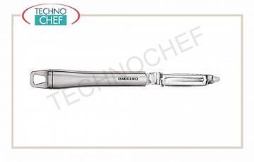 Serie 48278 con manico inox Sbucciatore a lama mobile inox 18/10, lungo cm 21, manico inox