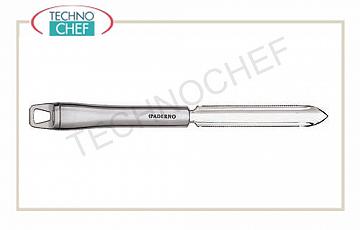 Serie 48278 con manico inox Scava zucchine seghettato, inox 18/10, lungo cm 24, manico inox