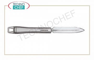 Serie 48278 con manico inox Coltello decora frutta, lama inox 18/10, lungo cm 22,5, manico inox