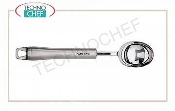 Serie 48278 con manico inox Porzionatore gelato inox 18/10, diametro cm 4, lungo cm 22, manico inox