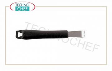 Technochef - Rigalimoni con manico in polipropilene, cod. 48280-90 Rigalimoni, inox 18/10, manico in polipropilene, lungo cm 17