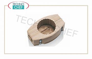 Utensili in legno Stampo Per Burro Tondo  125 Gr