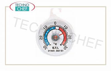 Termometri a spillone Termometro frigo/freezer, in plastica, range da -30° a +30°C, divisione 1°C, diametro quadrante 5,2 cm