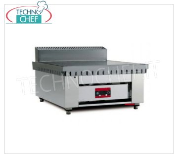 Cuocipiadina ELETTRICO con PIASTRA in ACCIAIO, versione Top Cuocipiadina elettrico su versione top con piano cottura in acciaio da 600x600 per 4 piadine, V 380/3+N, kw 4,00, dim. esterne mm 650x730x490h