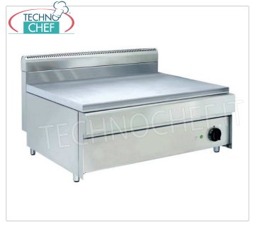 Technochef - Cuocipiada Elettrico Professionale da Banco, mod.PIADATOP800EC CUOCIPIADA ELETTRICO PROFESSIONALE da BANCO, con piastra da mm.800x590, Kw.3,75, Peso 71 Kg, dim.mm.800x700x500h
