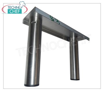 Technochef - Coppia di staffe con piedini regolabili h. 20 cm
