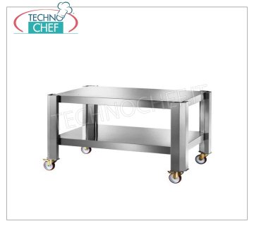 Supporto Base in Acciaio per 2 Camere Piedistallo per Forno KING6G, per 2 Moduli, Struttura Acciaio, Ripiano basso di serie, Peso 88 kg, Dim. mm. 1470x920x965h