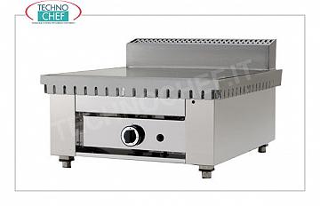 Cuocipiadina a GAS con PIASTRA in ACCIAIO, versione Top Cuocipiadina a gas su versione top con piastra in acciaio da 600x600 per 4 piadine, potenza termica kw 6,7, dim. esterne mm 650x730x440h