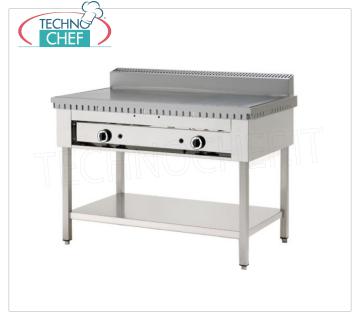 Technochef - CUOCIPIADA ELETTRICO su TRESPOLO, capacità da 4 a 8 piadine Cuocipiadina elettrico, versione su gambe con ripiano inferiore, con piastra in acciaio da 600x600 per 4 piadine, V 380/3+N, kw 3,5, dim. esterne mm 650x730x960h