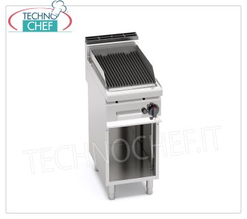 TECHNOCHEF - GRIGLIA PIETRALAVICA a GAS, 1 modulo su VANO a GIORNO, Mod.PLG40M/G GRIGLIA PIETRA LAVICA a GAS, BERTOS, Linea MACROS 700, Serie COMFORT POWER, 1 modulo su VANO a GIORNO con ZONA COTTURA da mm 350x515, potenza termica Kw.6,9, Peso 48 Kg, dim.mm.400x700x900h