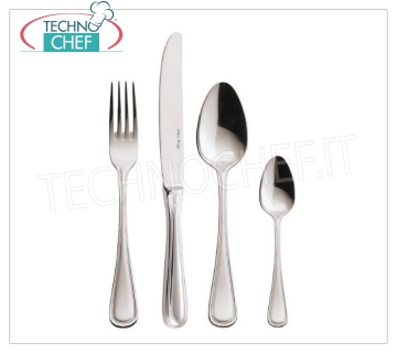 ARTUR KRUPP - Posate da Tavola in acciaio INOX 18/10 - Finitura Lucida,  Linea CONTOUR,