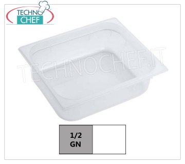 Bacinelle in Polipropilene  Gastro-norm 1/2 Contenitore gastro-norm 1/2 in polipropilene, dim.mm.325 x 265 x 65 h