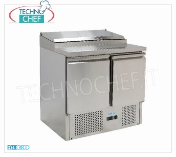 Saladette Refrigerata  2 Porte, predisposta per 5 Bacinelle GN 1/6, mod .G-PS200-FC Saladette refrigerata per insalate a 2 PORTE, capacità n.5 bacinelle GN 1/6, Temp.+2°/+8°C, Gas ECOLOGICO R600a, V.230/1, Kw.0,235, Peso 72 Kg, dim.mm 900x700x970h