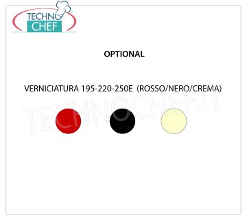 TECHNOCHEF - Supplemento colori per affettatrici: rosso, nero, crema Supplemento per colori: rosso, nero, crema.