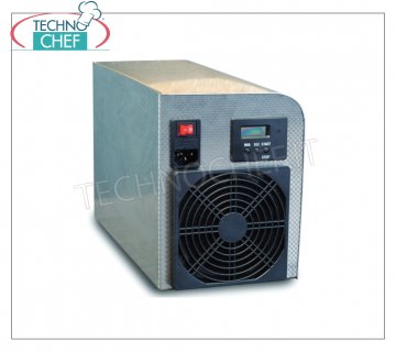Generatore di Ozono professionale  da 2 gr/h, portatile  per ambienti fino a 120  m/cubi Generatore di Ozono portatile  da 2 gr/h  per ambienti fino a 120  m/cubi, realizzato in acciaio inox, V. 230/1, kw 0,25 dimensioni mm 310x150x200h