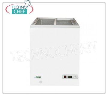 Forcar - CONGELATORE a POZZO, 2 Porte Vetro, lt.97, Statico, Temp.≤ -18, Classe C, mod.G-SD100S