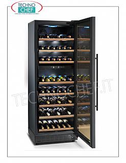 Cantinetta Refrigerata 1 porta vetro, capacità 96 bottiglie, doppia temperatura