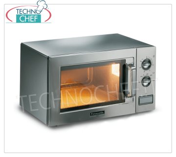 PANASONIC - Forno microonde Professionale mod. NE1027,  Camera per Teglie GN 1/2, Potenza 1000 W, COMANDI MANUALI Forno microonde Professionale PANASONIC, con COMANDI MANUALI, camera da mm.330x330x200h, adatta per teglie GN 1/2, potenza resa W 1000, 1 magnetron da 1000 W, V.230/1, Kw.1,49, peso 18 Kg, dim.mm.510x360x306h