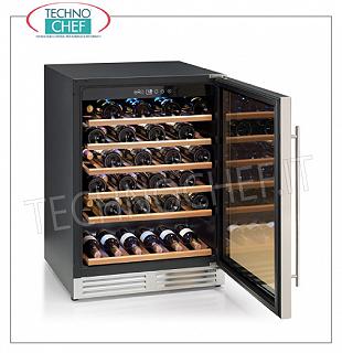Cantinetta Refrigerata 1 porta vetro, capacità 51 bottiglie, temp.+5°/+22°c