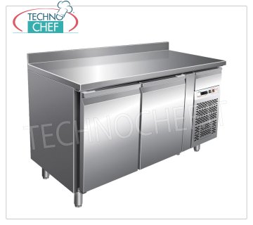 Forcar-Tavolo Frigor 2 Porte con Alzatina, Temp.-2°/+8°C, lt.228, Ventilato, Classe B, G-SNACK2200TN Tavolo Banco Refrigerato 2 PORTE con alzatina e cassetto neutro, Professionale, Linea SNACK, temp.-2°/+8°C, capacità 228 litri,  refrigerazione ventilata, ECOLOGICO in Classe B, Gas R290, V.230/1, Kw.0,26, Peso 97 Kg, dim.mm.1360x600x860/960h